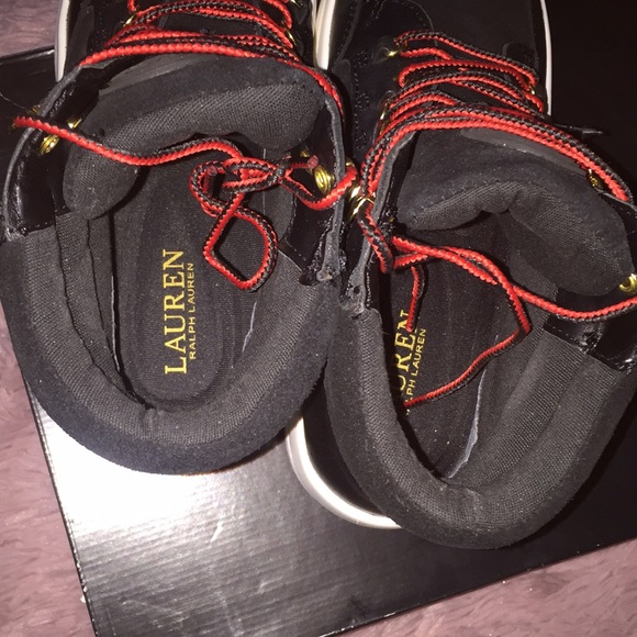 NWT Rylee hiker by Ralph Lauren size 6 blackwhite - Picture 3 of 8